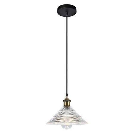 Living District Ondine Collection Pendant D9.8 H7.2 Lt:1 Antique Bronze Finish